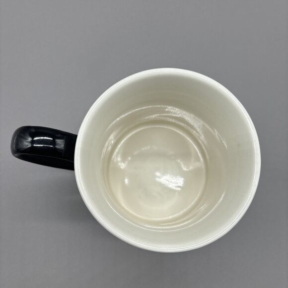 Frenchie Coffee Mug Porcelain CLAY ART French Bull Dog w/ Monocle & Blue Bowtie - Picture 3 of 6